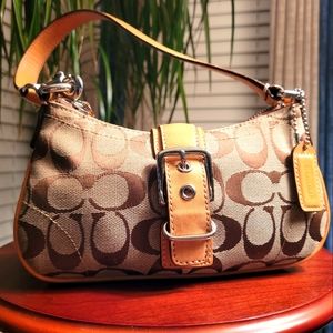 COACH Vintage Signature Demi Buckle Bag